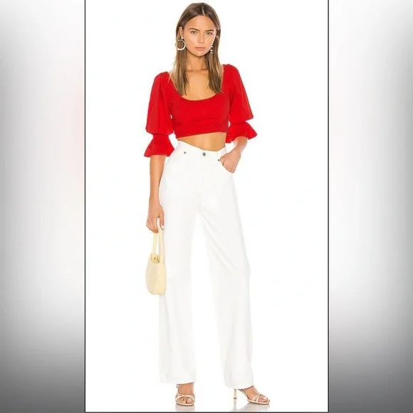 Camila Coelho Neva Top in Red - Picture 4 of 5